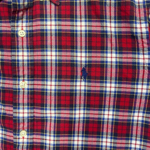 Ralph Lauren Plaid Casual Button Down Shirt Mens L Cotton Preppy Stylish 1770 - Picture 2 of 7
